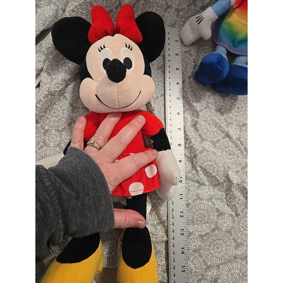 Disney Minnie Mouse Plush Bundle Lot of 3 Stuffed Animals Toy Tye Dye - Picture 2 of 9